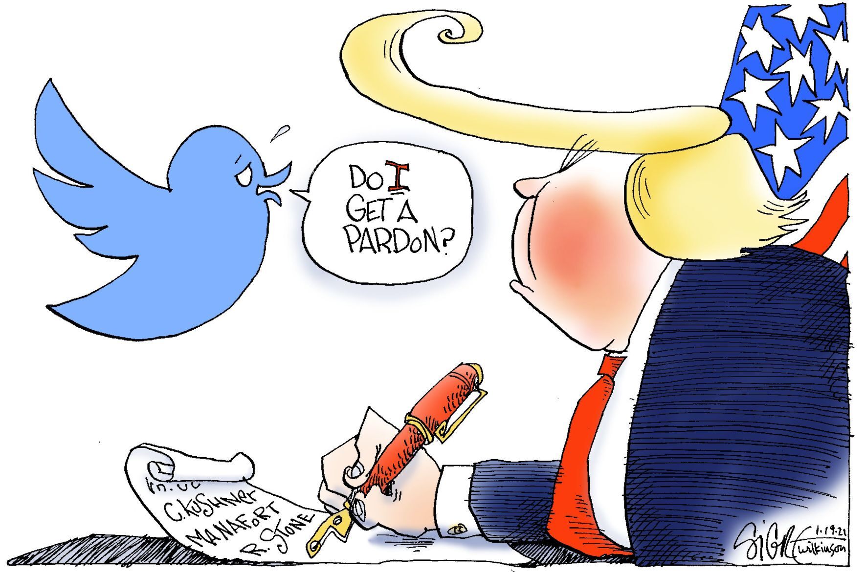 Signe Wilkinson cartoon